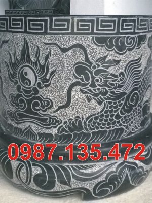 Bát hương đá tròn