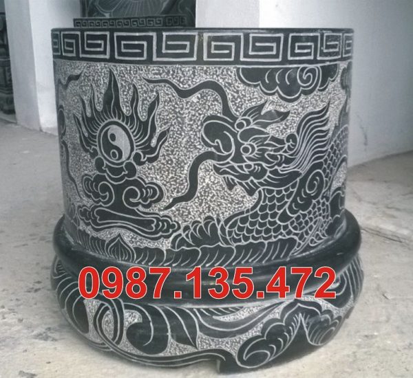 Bát hương đá tròn